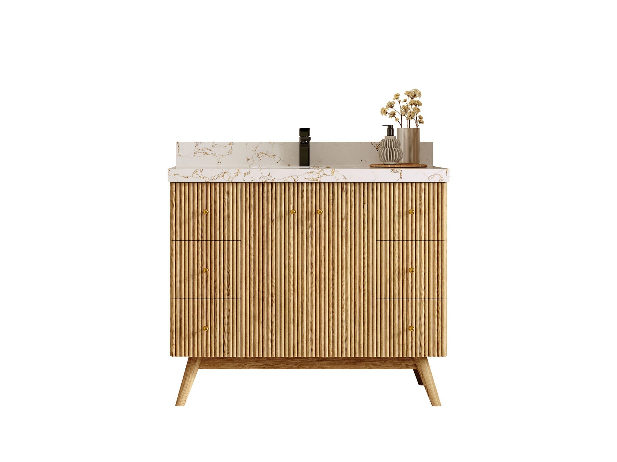 Pasadena White Oak Bathroom Vanities