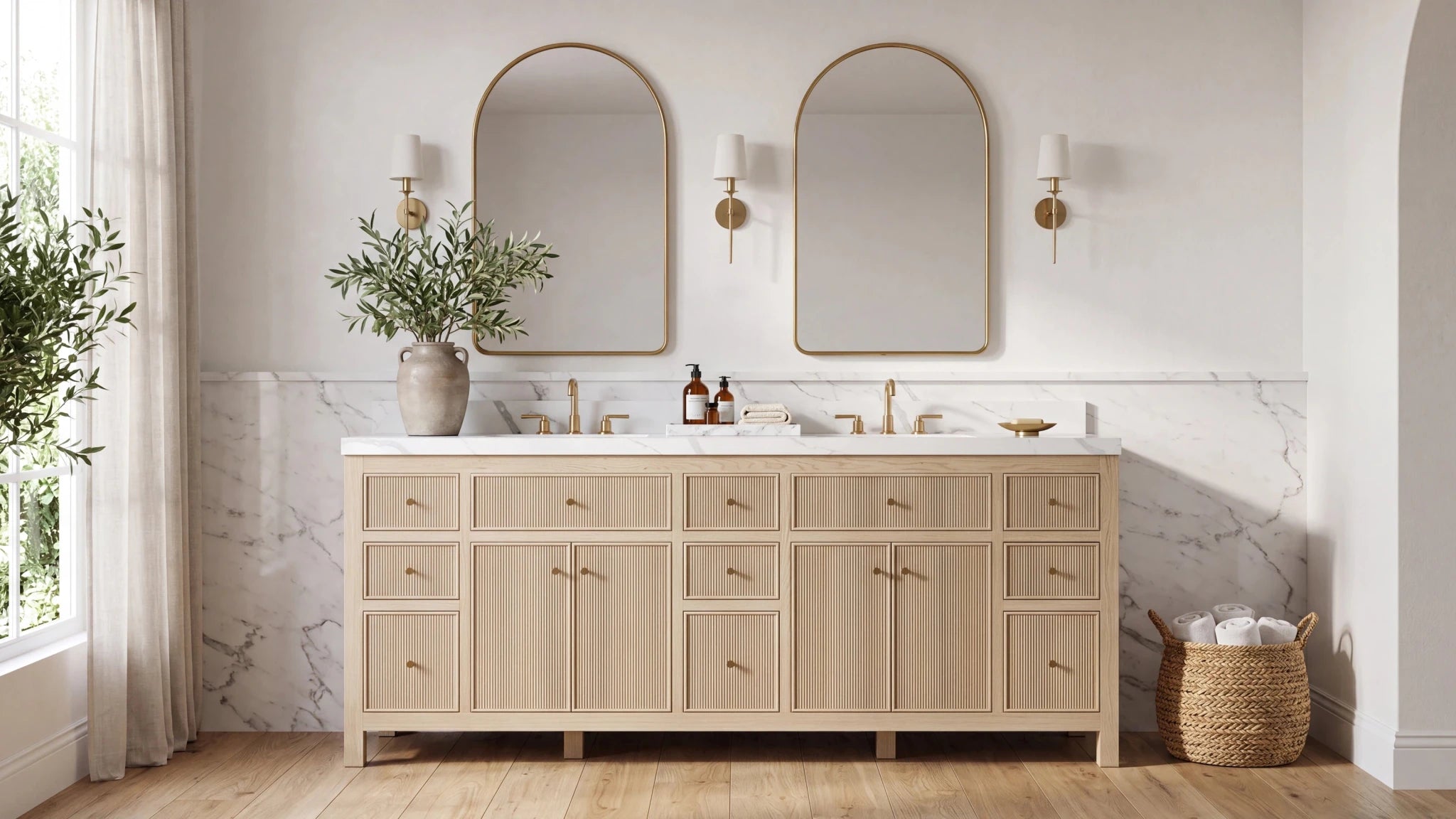 Sonoma Reeded Bathroom Vanities - Willow Bath and Vanity
