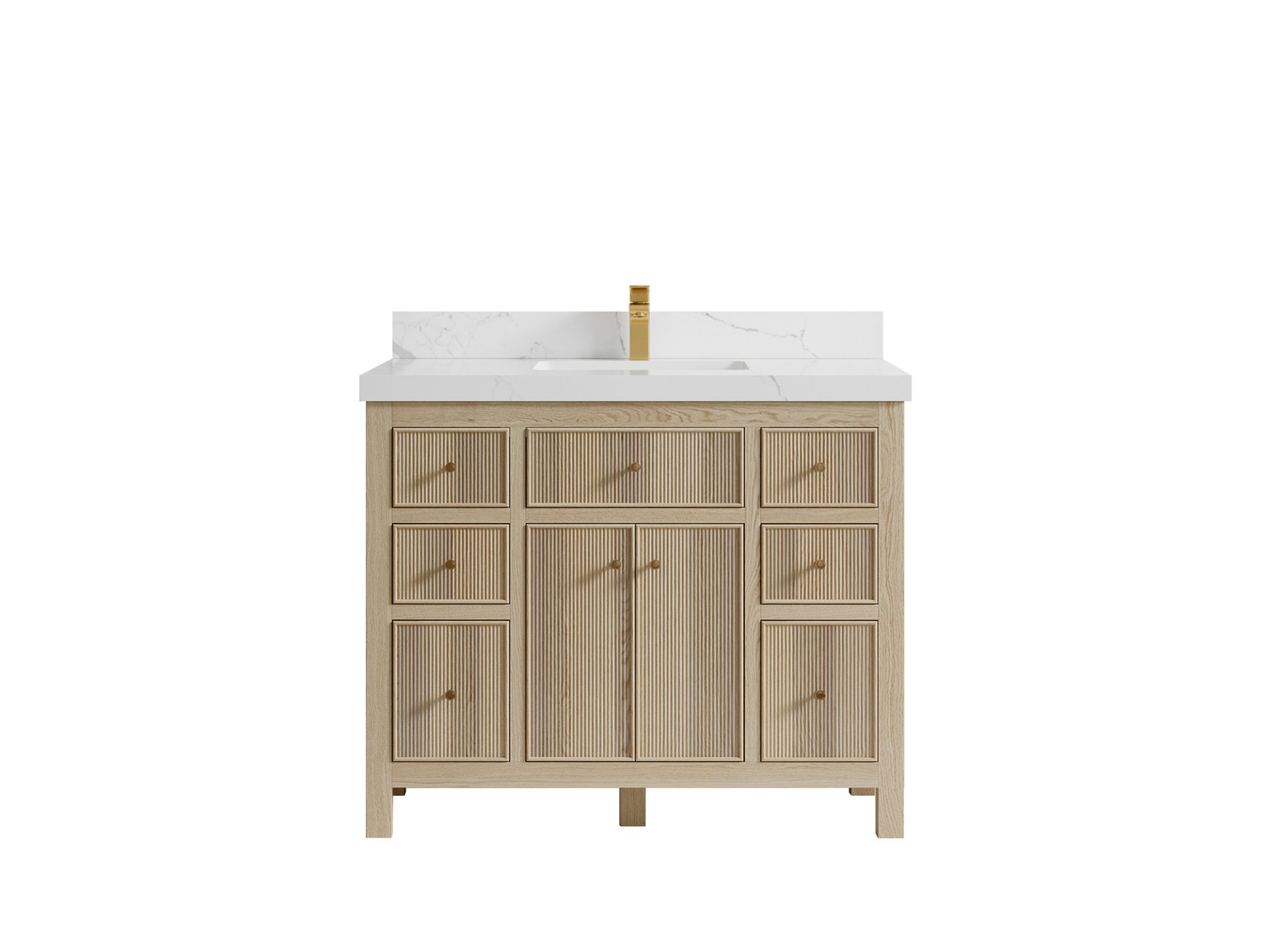 Single sink oak 42