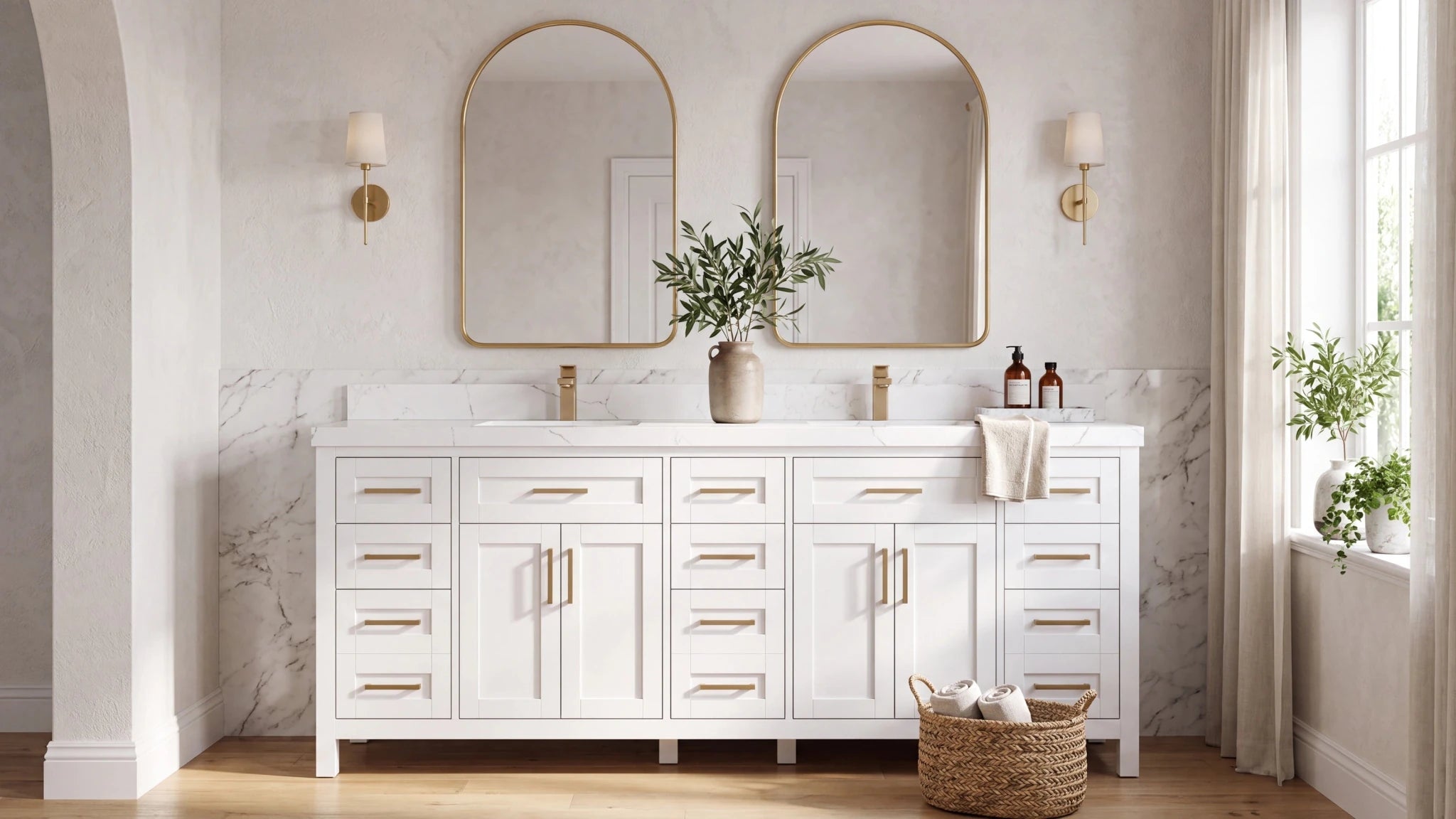 White Bathroom Vanities - Willow Bath and Vanity