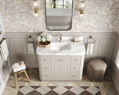 Houston 48 in. W x 22 in. D Free Standing Curved Edge Single Sink Bathroom Vanity - photo 12