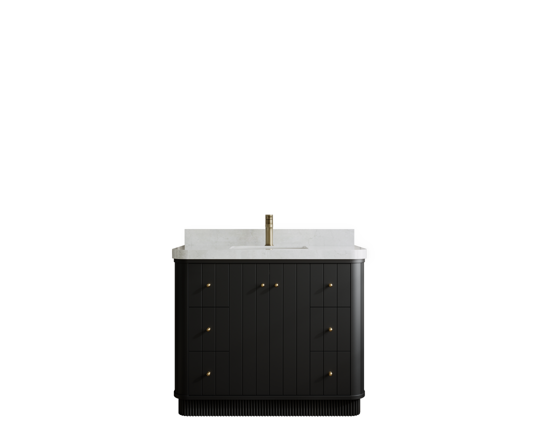 Reeded Bathroom Vanity - photo 35