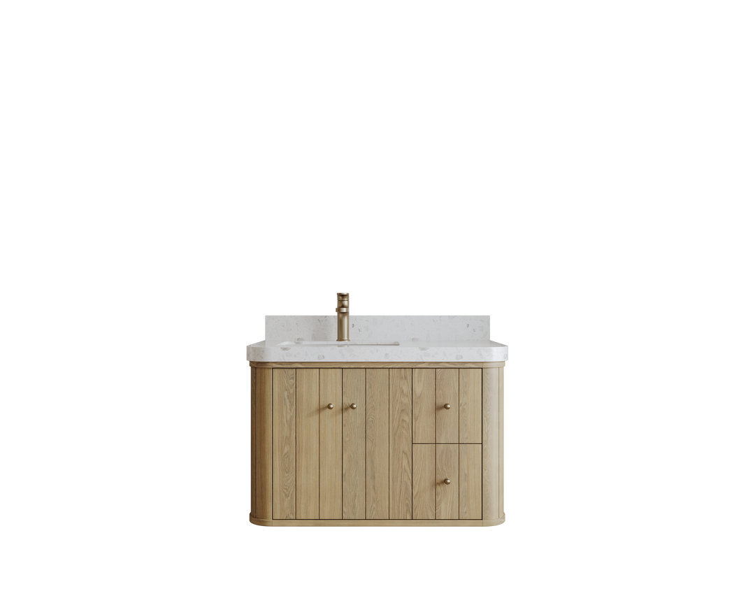 White Oak Bathroom Cabinet - photo 50