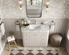 Houston 48 in. W x 22 in. D Free Standing Curved Edge Single Sink Bathroom Vanity - photo 15