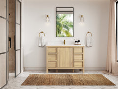 Elizabeth White Oak 48 in. W x 22 in. D Single Sink Bathroom Vanity - photo 4