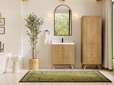 Pasadena White Oak 30 in. W x 22 in. D Single Sink Bathroom Vanity