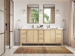 Elizabeth White Oak 84 in. W x 22 in. D Double Sink Bathroom Vanity - photo 4