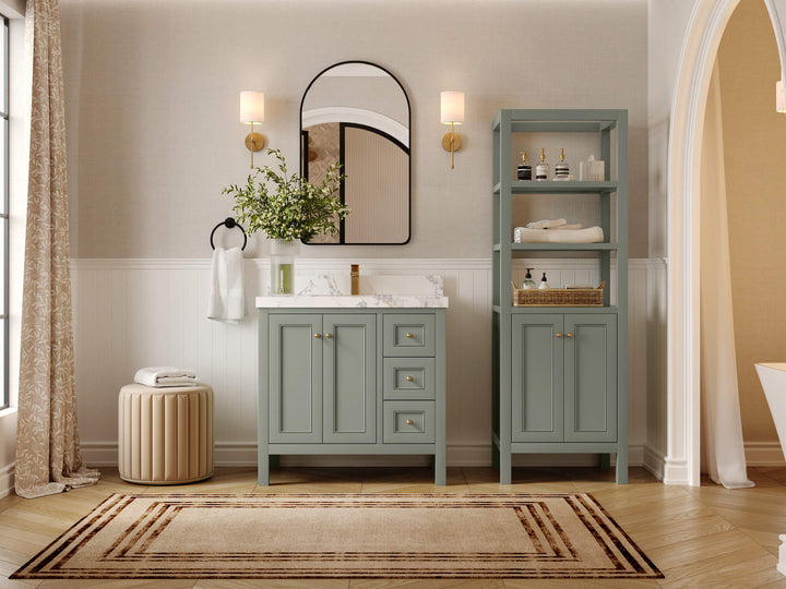 Nashville 36 in. W x 22 in. D Center Sink Bathroom Vanity - photo 3