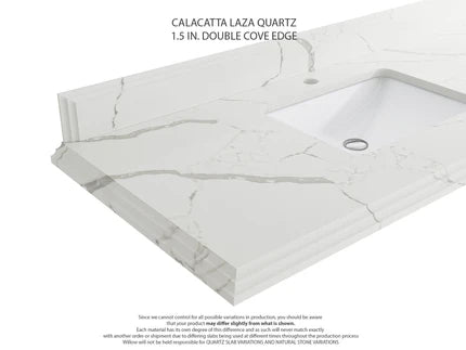 Cambridge 60 in. W x 22 in. D Double Sink Bathroom Vanity | 
              
                Fine Grain Linen Beige
                
                  
             - CAM_FNG_WHQZ_60D - photo №29