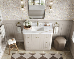 Houston 48 in. W x 22 in. D Free Standing Curved Edge Single Sink Bathroom Vanity - photo 16