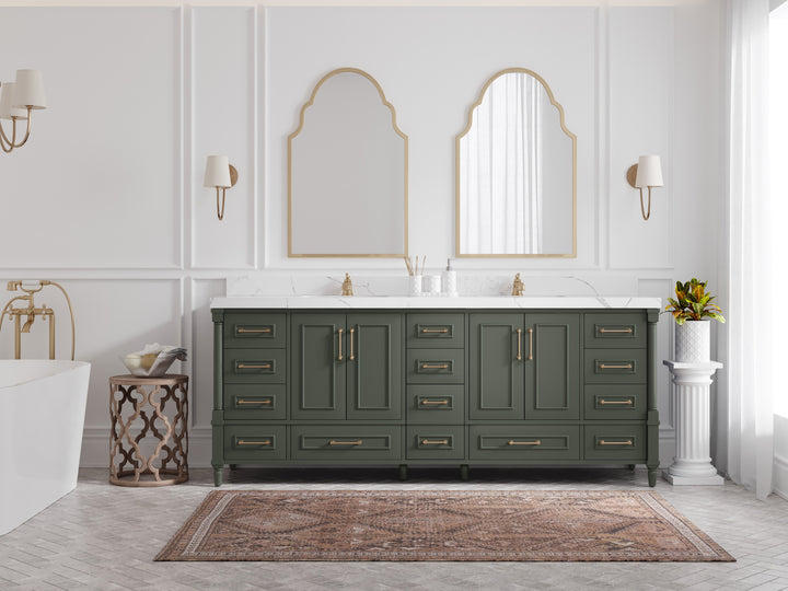 Aberdeen 84 in. W x 22 in. D Double Sink Bathroom Vanity - photo 4