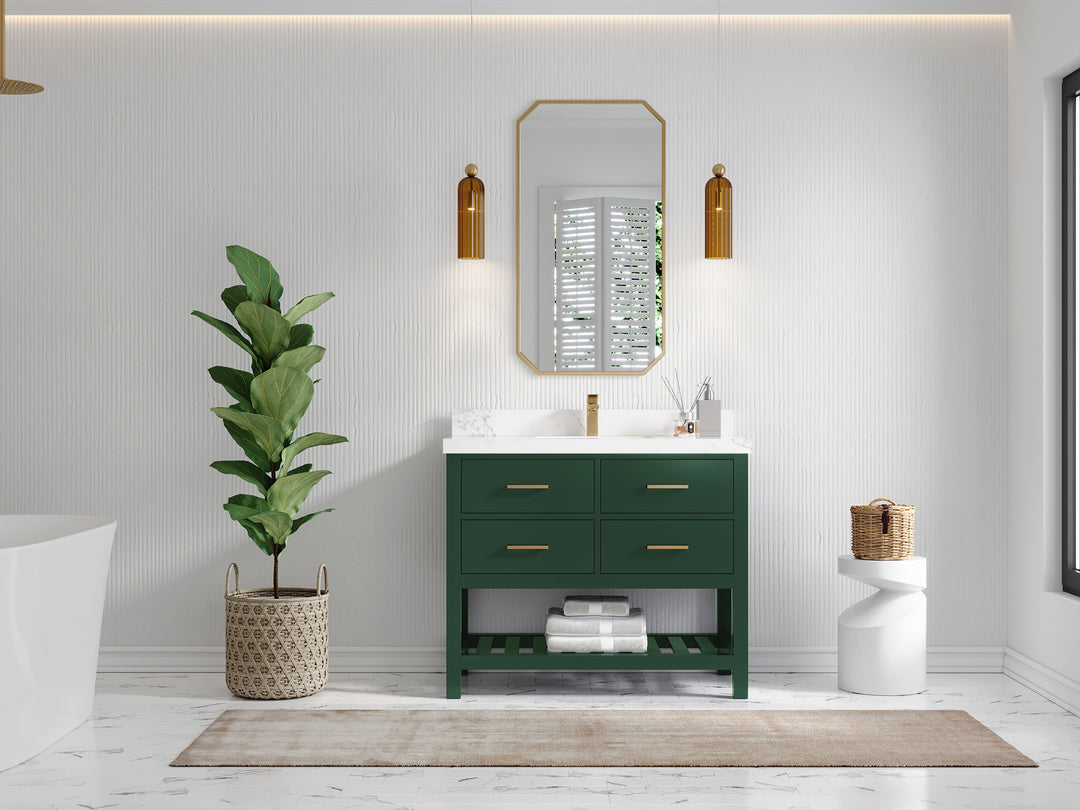 Parker 42 in. W x 22 in. D Single Sink Bathroom Vanity