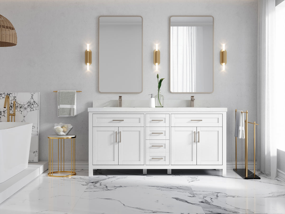 Cambridge 72 in. W x 22 in. D Double Sink Bathroom Vanity