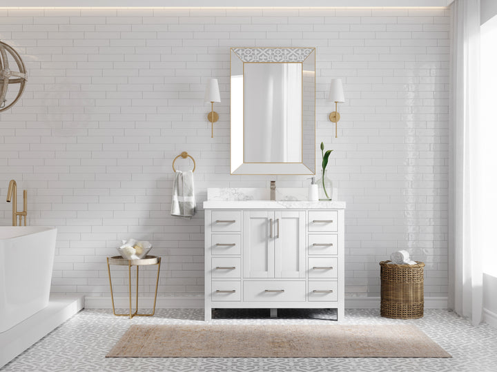 Malibu 42 in. W x 22 in. D Single Sink Bathroom Vanity - photo 4