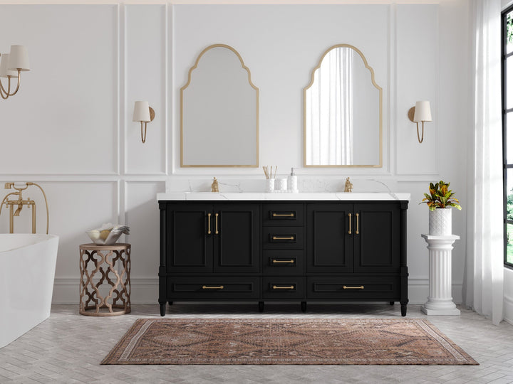 Aberdeen 72 in. W x 22 in. D Double Sink Bathroom Vanity - photo 4