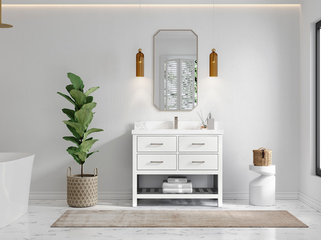 Parker 42 in. W x 22 in. D Single Sink Bathroom Vanity