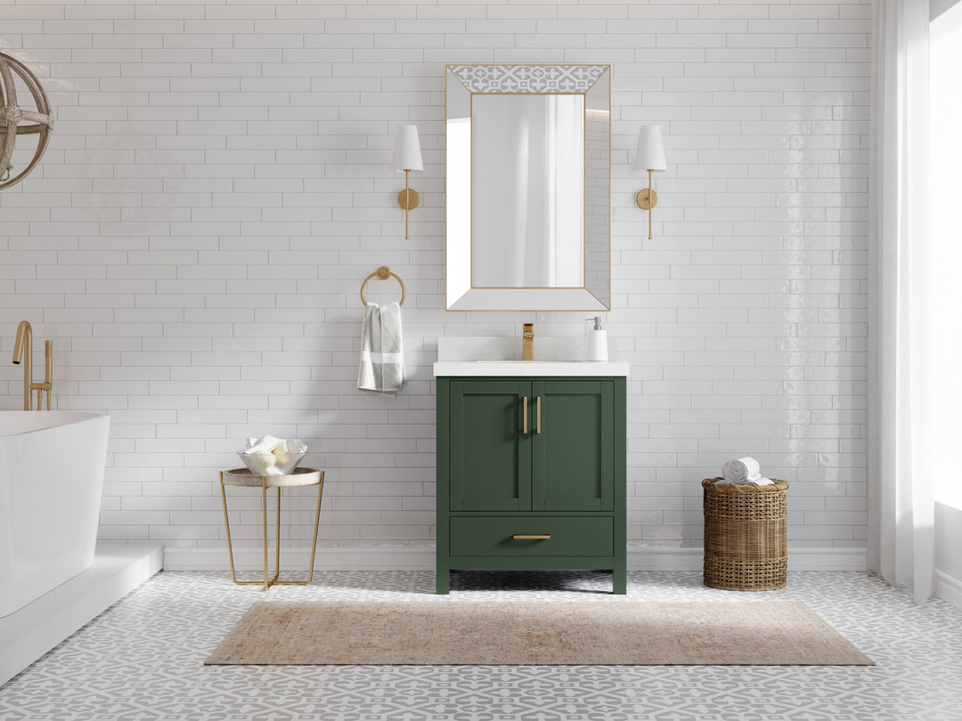 Malibu 30 in. W x 22 in. D Single Sink Bathroom Vanity