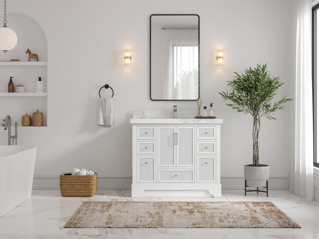 Alys 42 in. W x 22 in. D Single Sink Bathroom Vanity