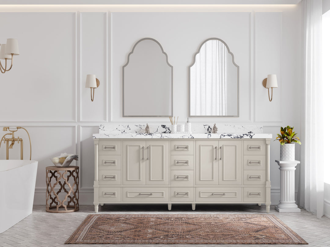 Aberdeen 80 in. W x 22 in. D Double Sink Bathroom Vanity