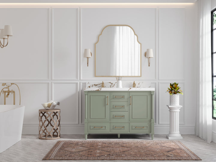 Aberdeen 48 in. W x 22 in. D Double Sink Bathroom Vanity - photo 4