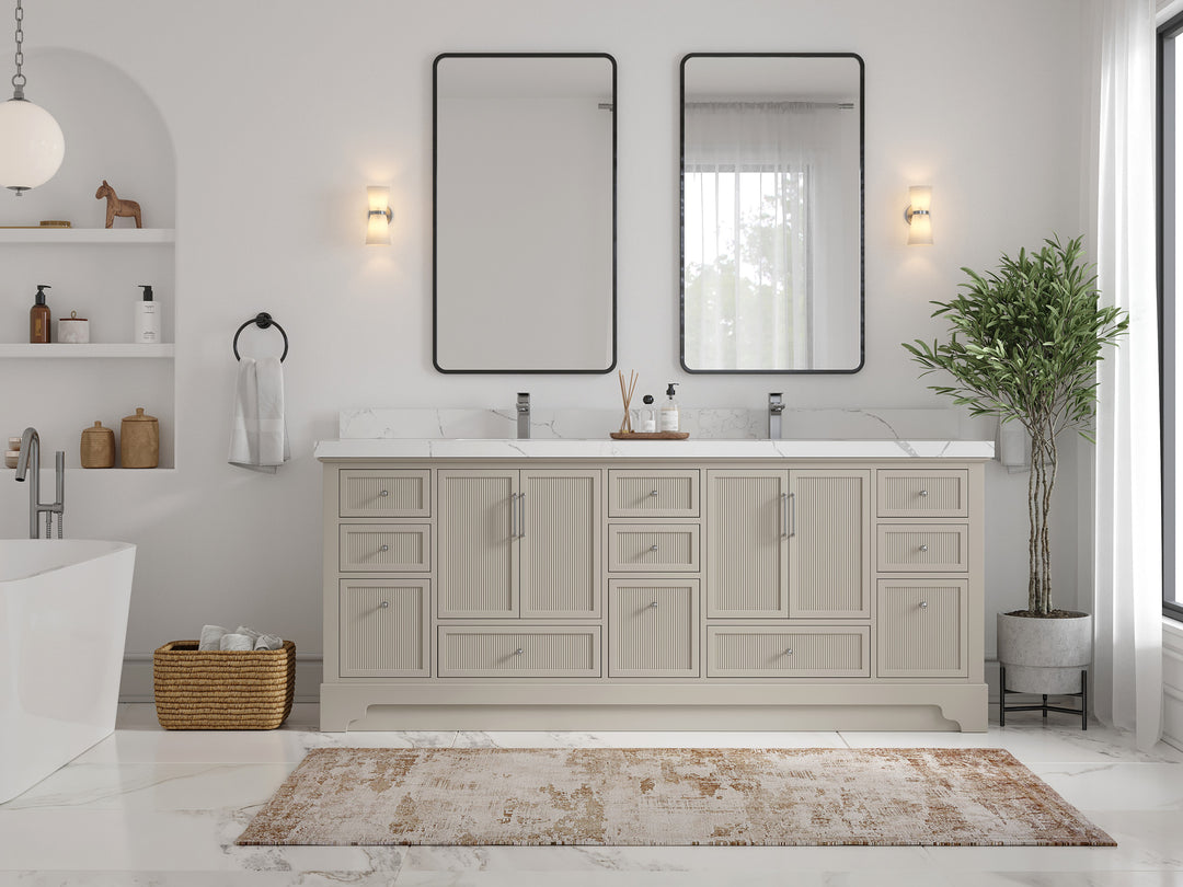 Alys 84 in. W x 22 in. D Double Sink Bathroom Vanity