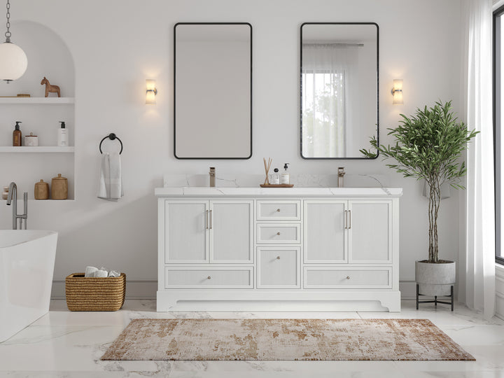 Alys 72 in. W x 22 in. D Double Sink Bathroom Vanity - photo 4