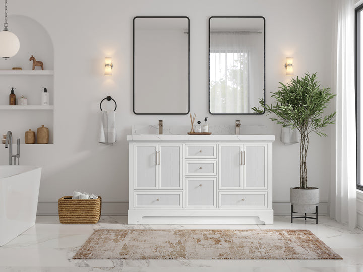 Alys 60 in. W x 22 in. D Double Sink Bathroom Vanity - photo 4