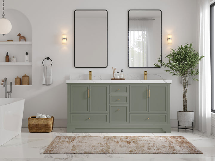 Alys 72 in. W x 22 in. D Double Sink Bathroom Vanity - photo 4