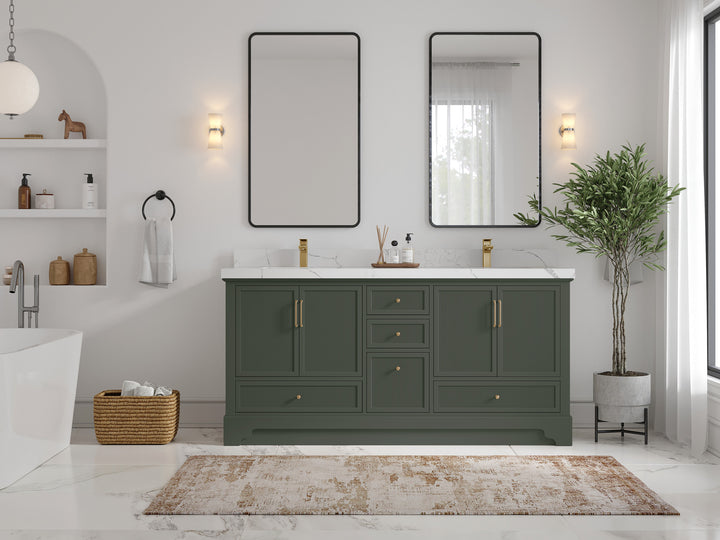 Alys 72 in. W x 22 in. D Double Sink Bathroom Vanity - photo 4