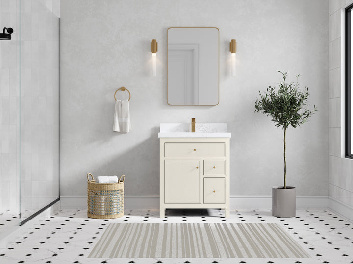 Sonoma 30 in W x 22 in D Free Standing Reeded Single Sink Bathroom Vanity - photo 4