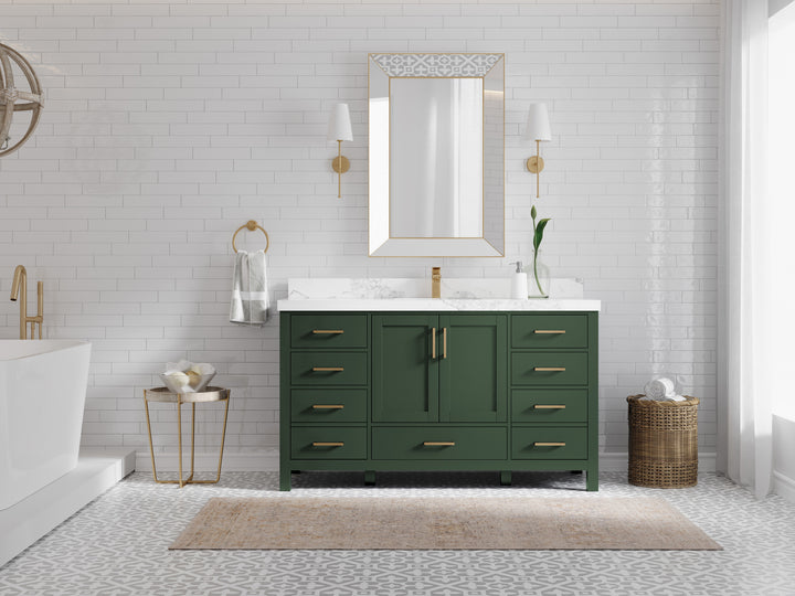 Malibu 60 in. W x 22 in. D Single Sink Bathroom Vanity - photo 4