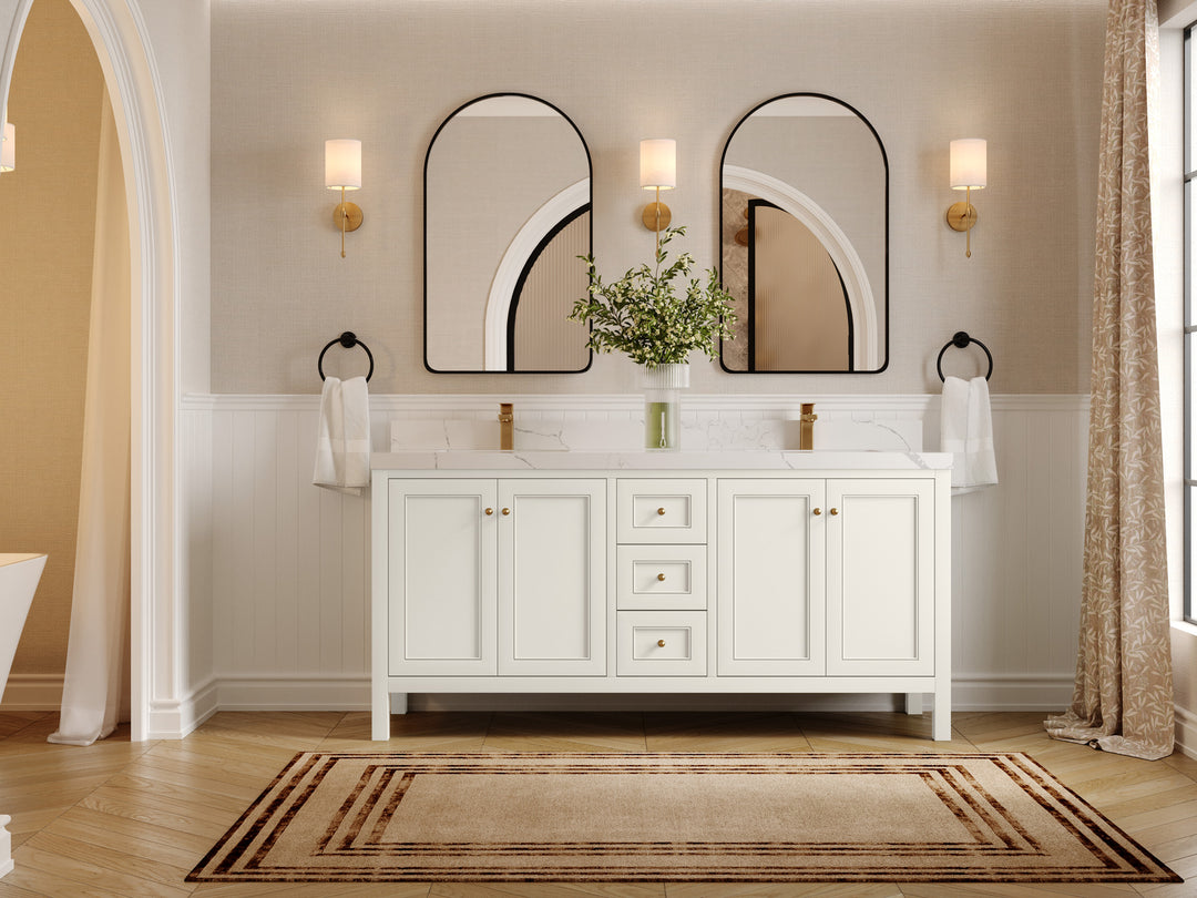 Nashville 72 in. W x 22 in. D Double Sink Bathroom Vanity