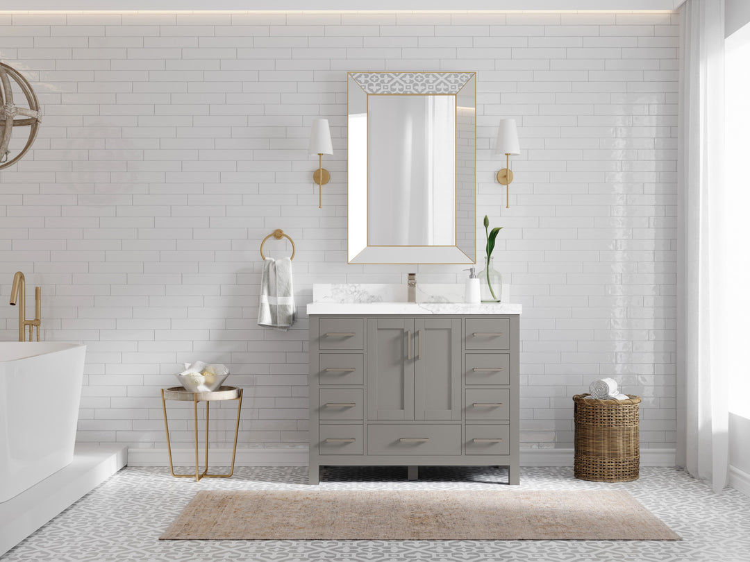 Malibu 42 in. W x 22 in. D Single Sink Bathroom Vanity