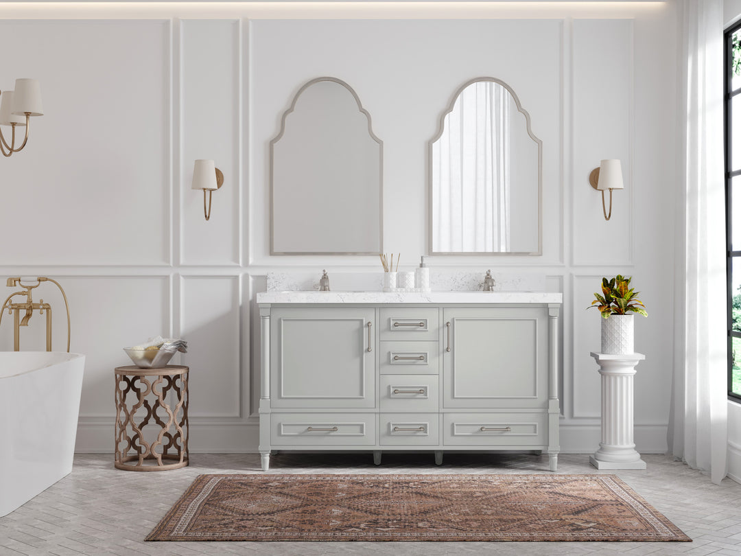 Aberdeen 60 in. W x 22 in. D Double Sink Bathroom Vanity