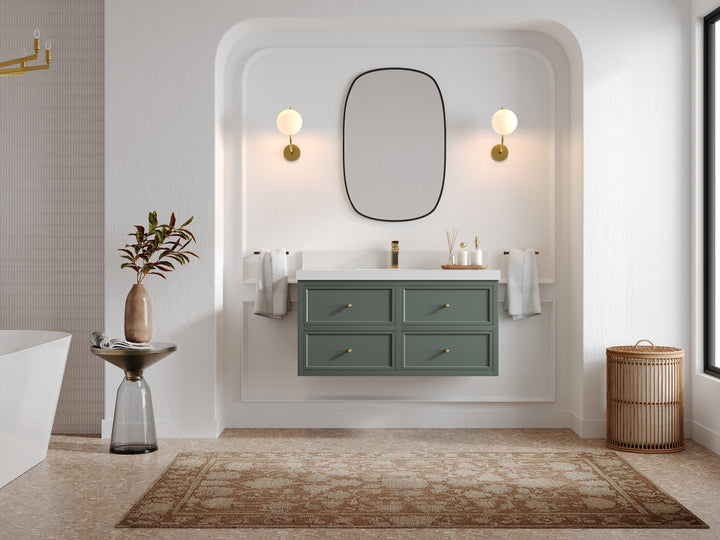 Roswell Floating 42 in. W x 22 in. D Single Sink Bathroom Vanity - photo 4