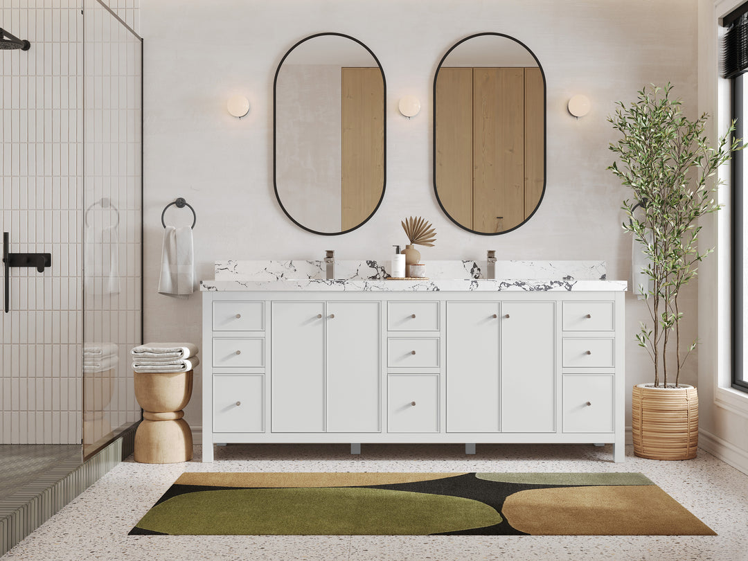 Chicago 84 in. W x 22 in. D Double Sink Bathroom Vanity