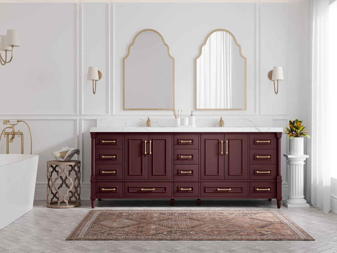 Aberdeen 84 in. W x 22 in. D Double Sink Bathroom Vanity