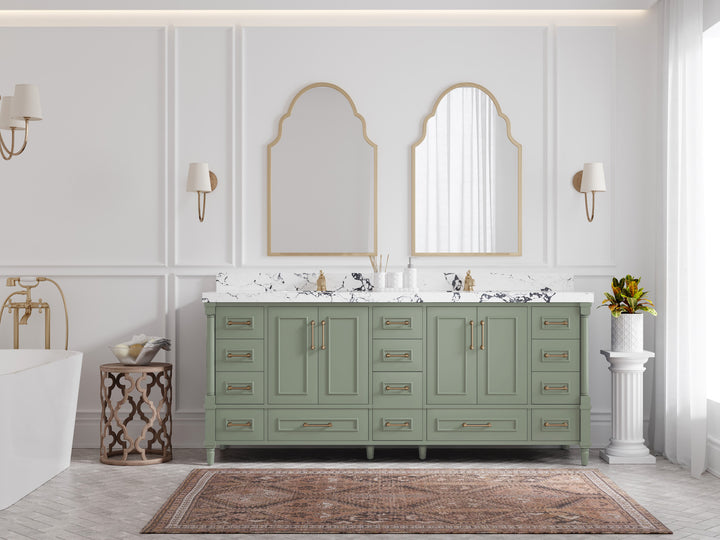 Aberdeen 80 in. W x 22 in. D Double Sink Bathroom Vanity - photo 4