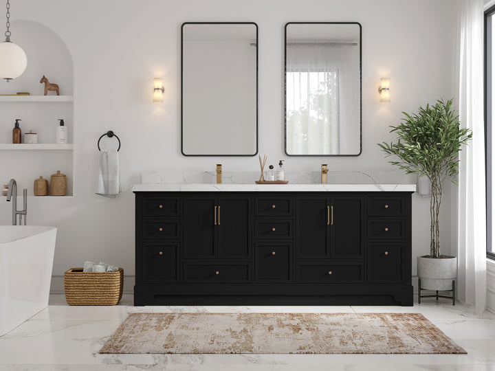 Alys 84 in. W x 22 in. D Double Sink Bathroom Vanity - photo 4