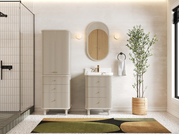 Miami 24 in. W x 22 in. D Single Sink Bathroom Vanity - photo 4