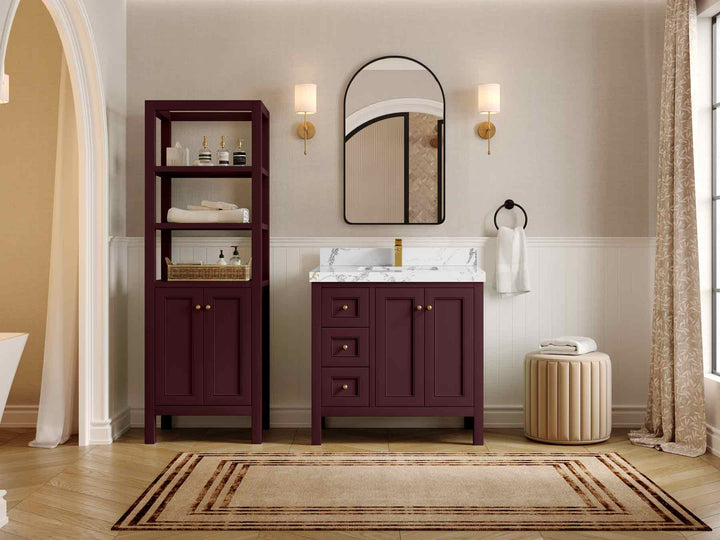 Nashville 36 in. W x 22 in. D Center Sink Bathroom Vanity - photo 4