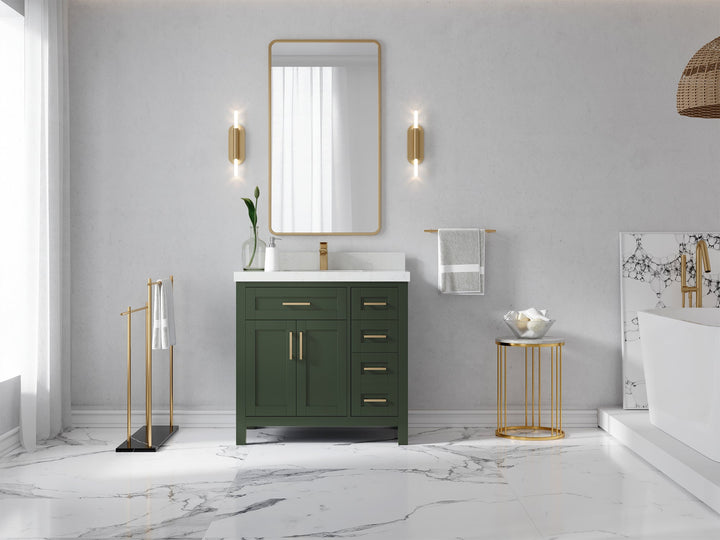 Cambridge 36 in. W x 22 in. D Single Center Sink Bathroom Vanity - photo 4