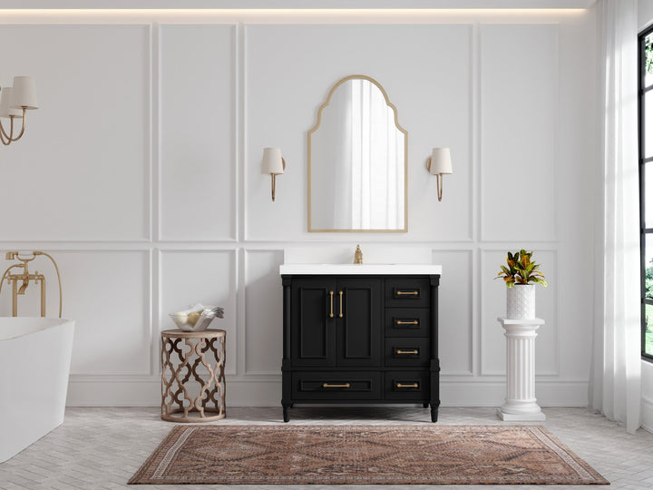 Aberdeen 36 in. W x 22 in. D Center Sink Bathroom Vanity - photo 4