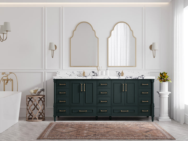 Aberdeen 80 in. W x 22 in. D Double Sink Bathroom Vanity - photo 4
