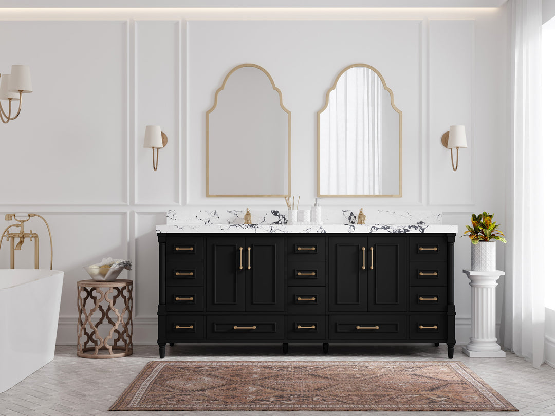 Aberdeen 80 in. W x 22 in. D Double Sink Bathroom Vanity