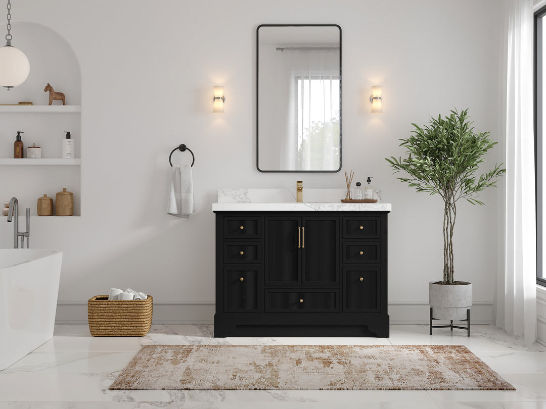 Alys 48 in. W x 22 in. D Single Sink Bathroom Vanity