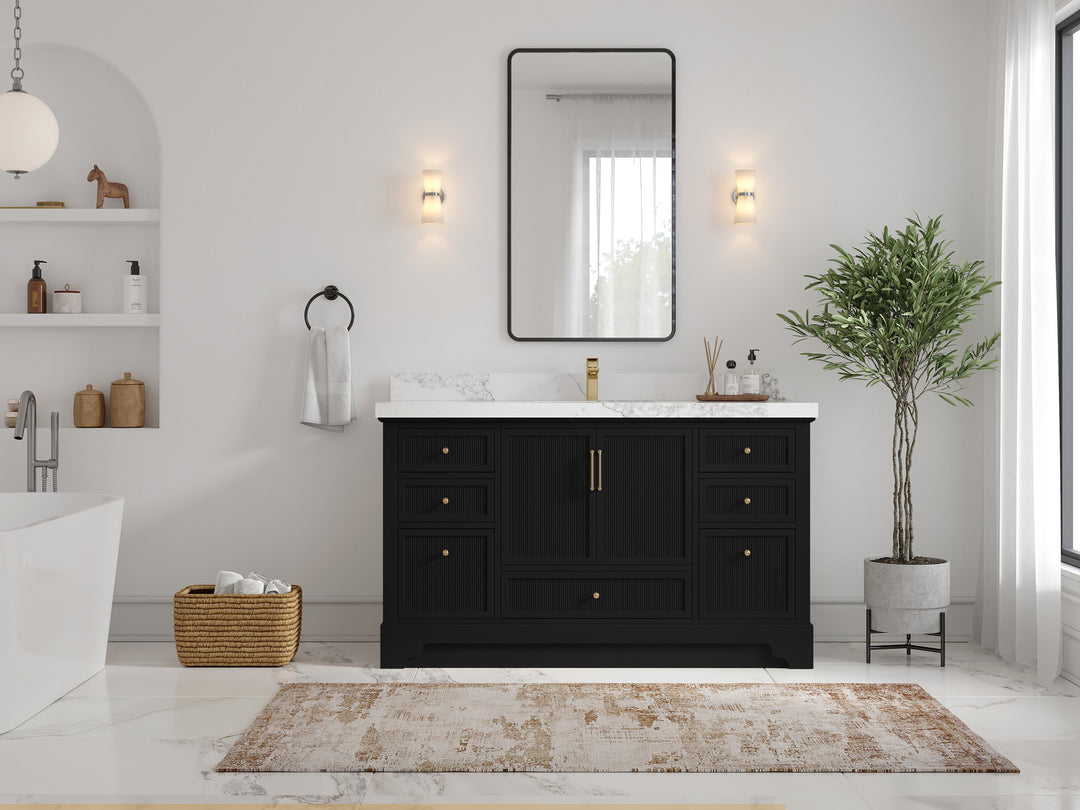 Alys 60 in. W x 22 in. D Single Sink Bathroom Vanity