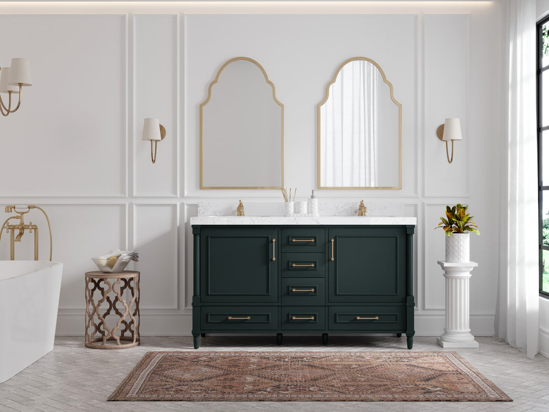 Aberdeen 60 in. W x 22 in. D Double Sink Bathroom Vanity