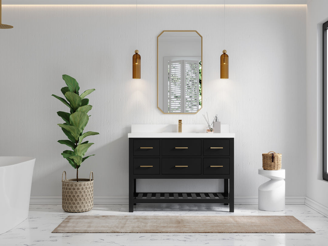 Parker 48 in. W x 22 in. D Single Sink Bathroom Vanity