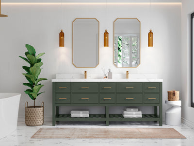 Parker 84 in. W x 22 in. D Double Sink Bathroom Vanity